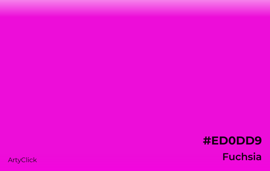 Fuchsia #ED0DD9